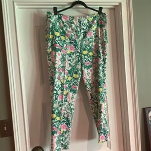 Talbots Floral Ankle Pants